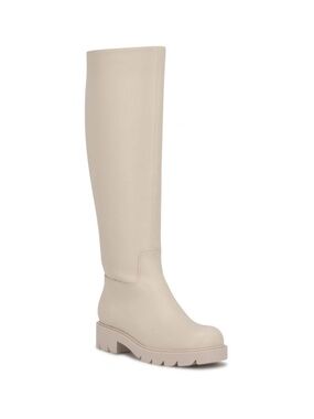 Nine West Verve Women's Knee-High Boots in Ivory 6.5